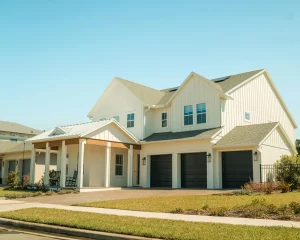 Great example of vertical vinyl siding