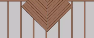 V-joint decking is one of the top deck pattern ideas