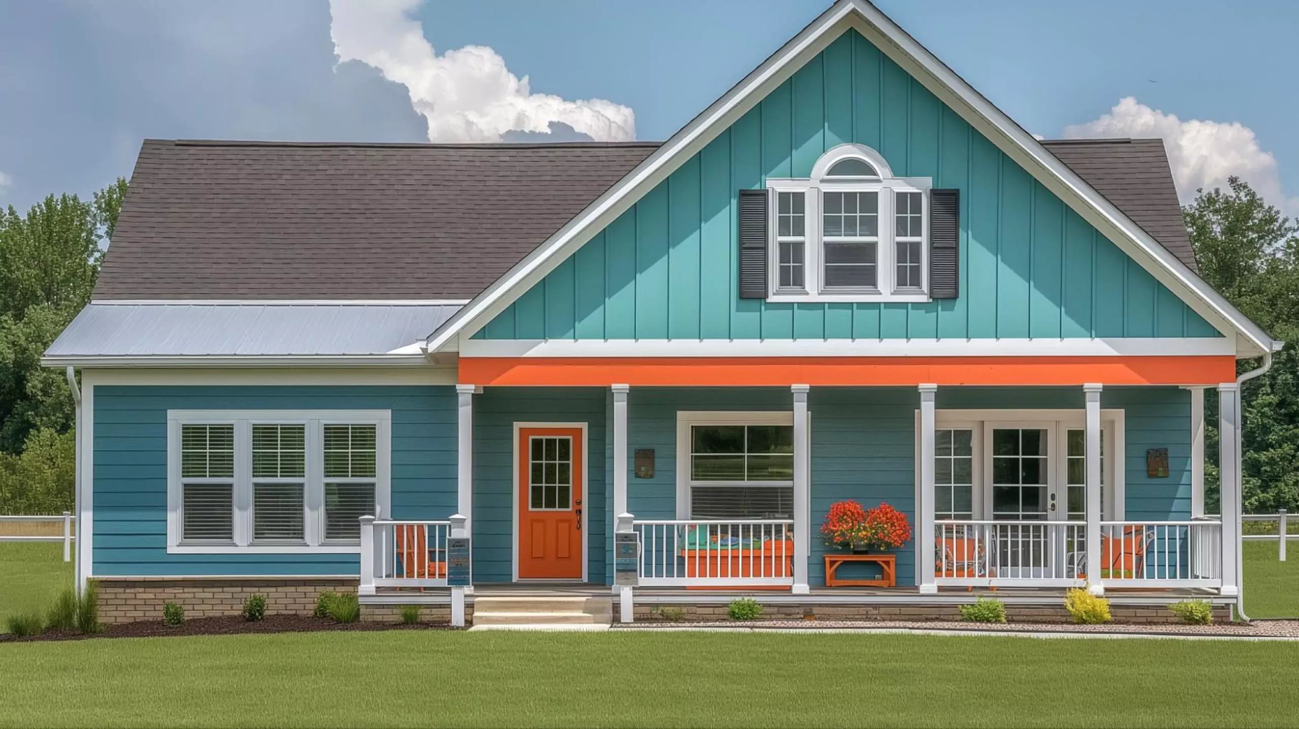 Idea of bold colors siding