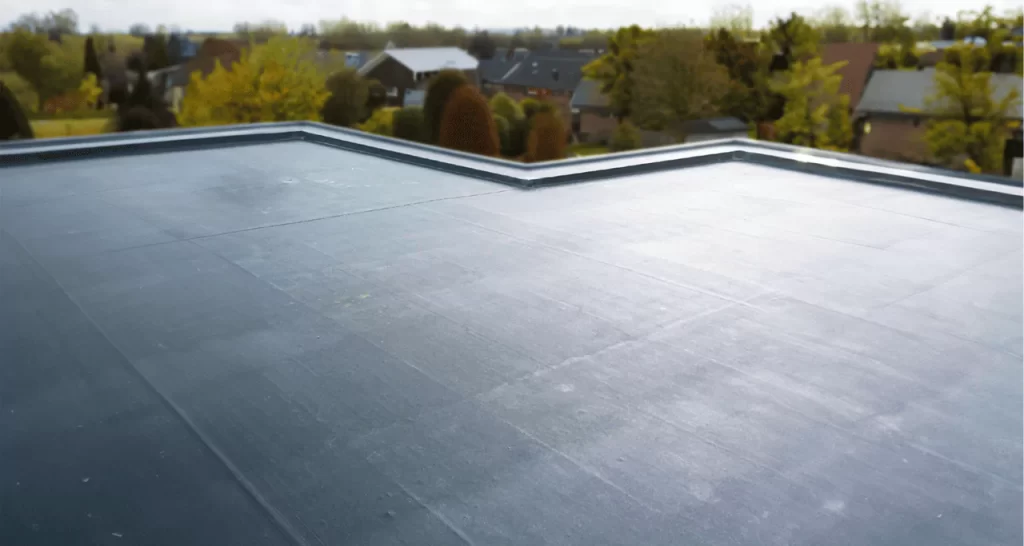 What a rubber roof looks like