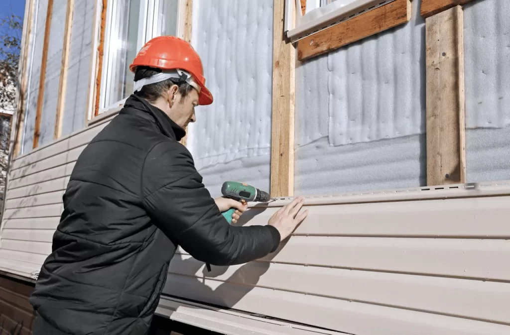 Fire-resistant siding installation