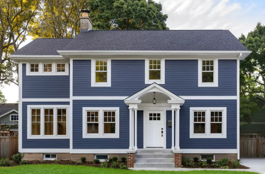 Example of fiber cement siding