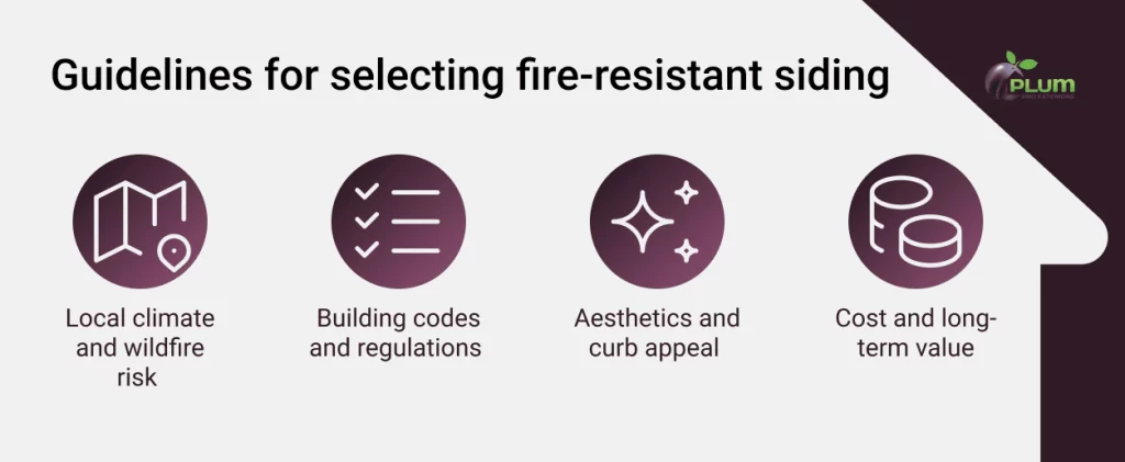 Top aspects for your fire-resistant siding choice