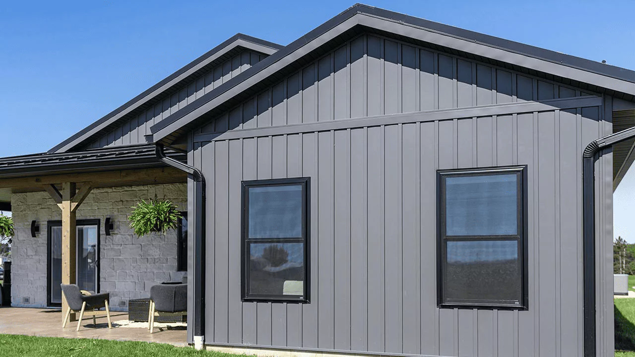  A house with the insulated vinyl siding