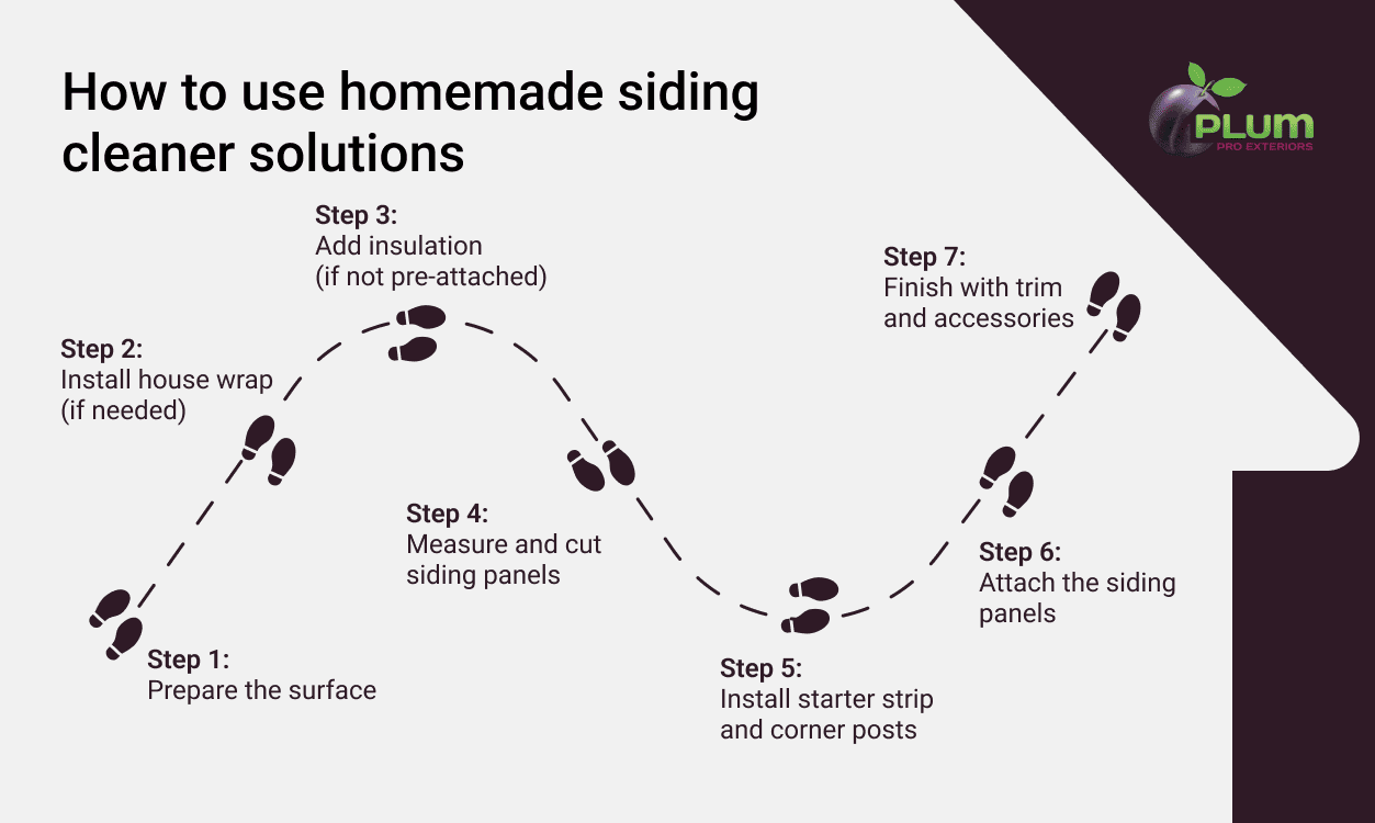 Steps to install the vinyl siding