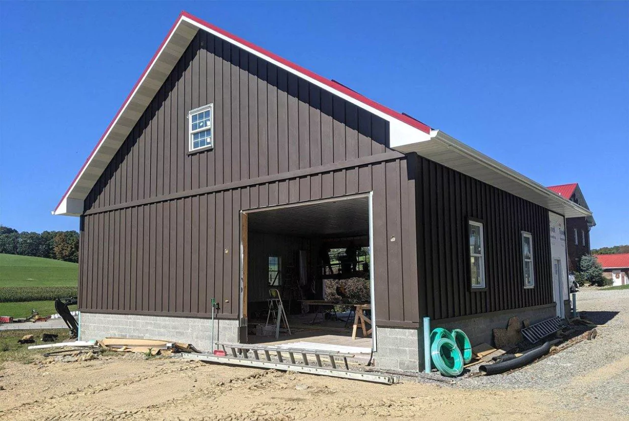 Fiber cement board and batten siding