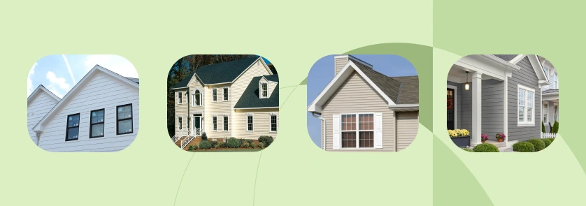 neutrals and light tones are one of the most popular siding colors