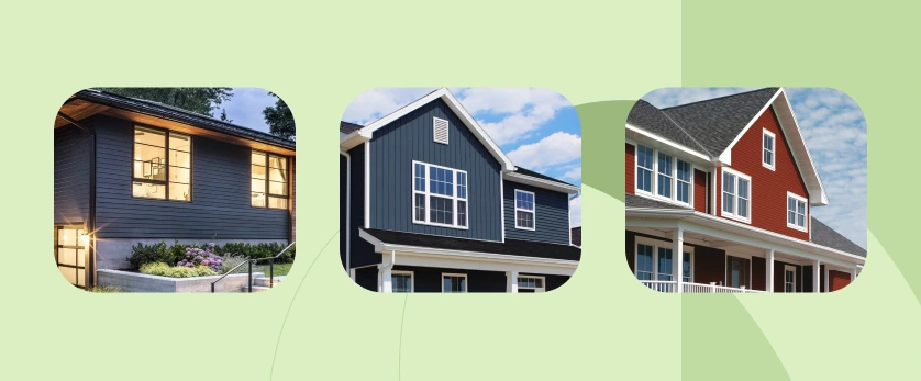 dramatic colors are one of the modern siding colors