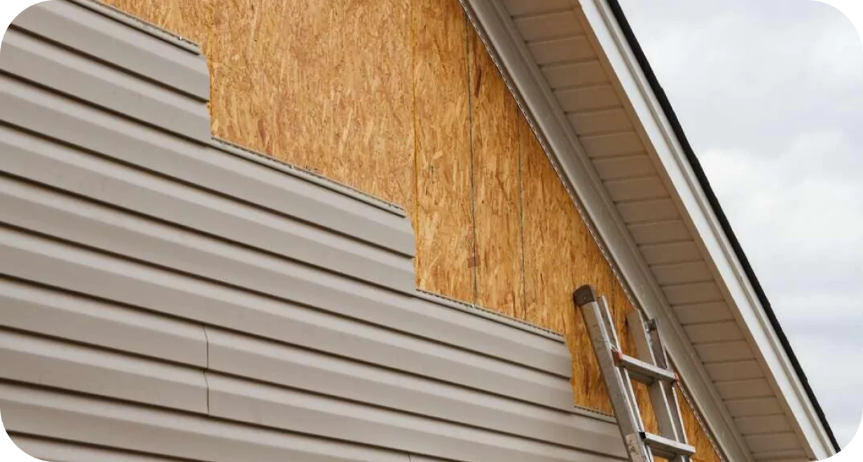 Vinyl siding installation