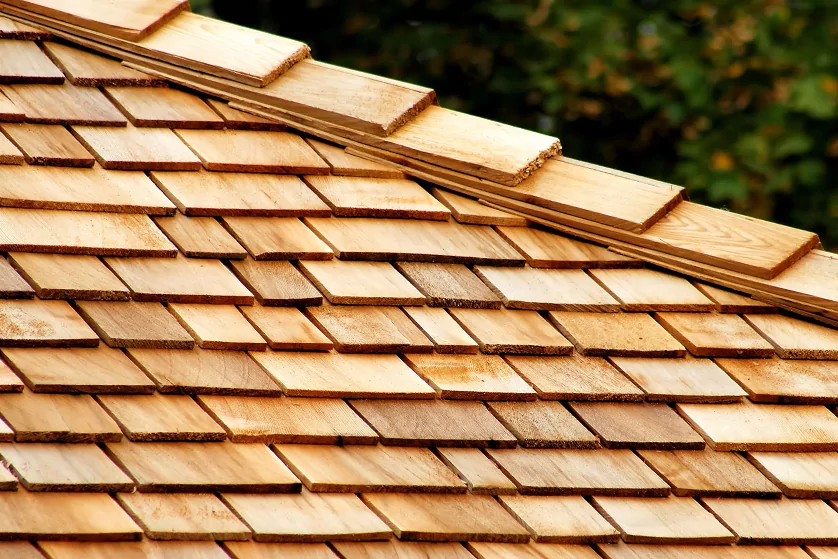 one of the top shingles materials is cedar wood