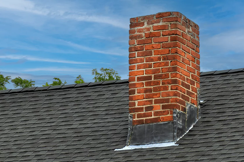 the example of roof chimney