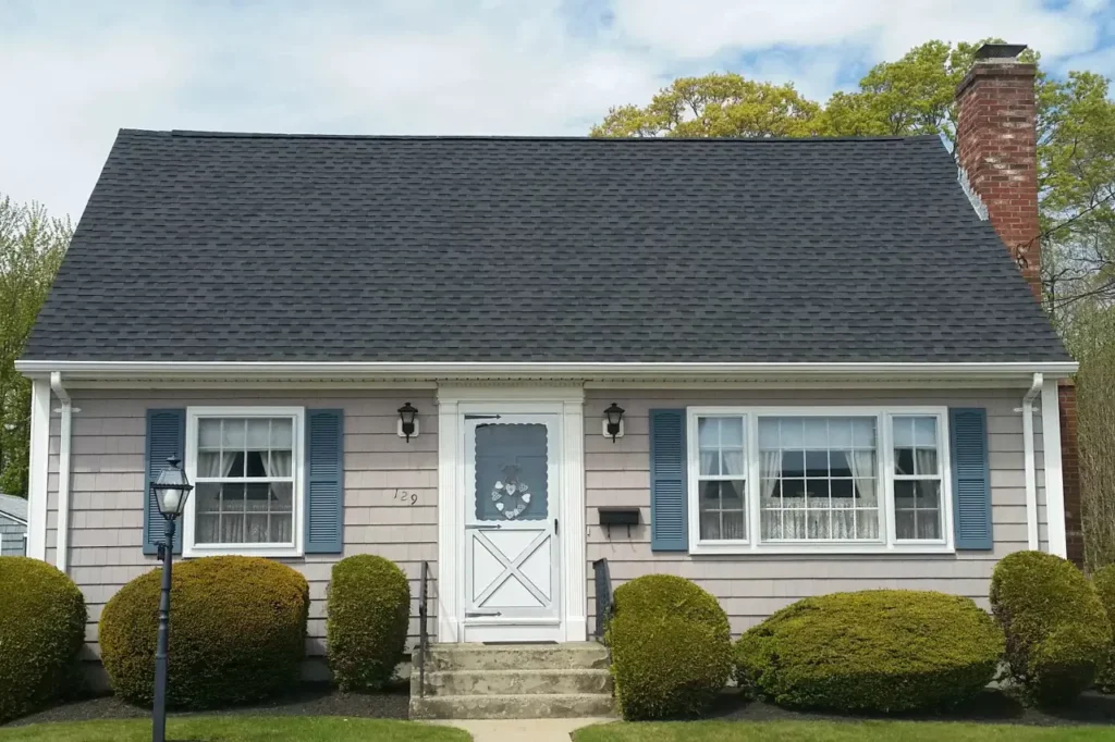 example of house with modern roof
