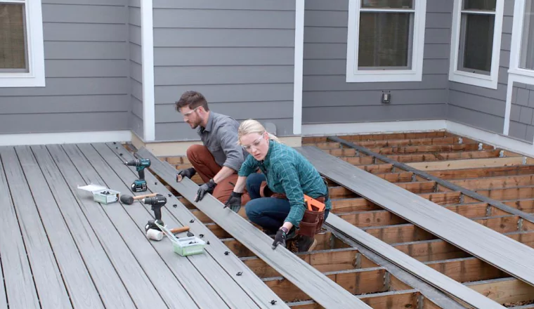 New deck installation