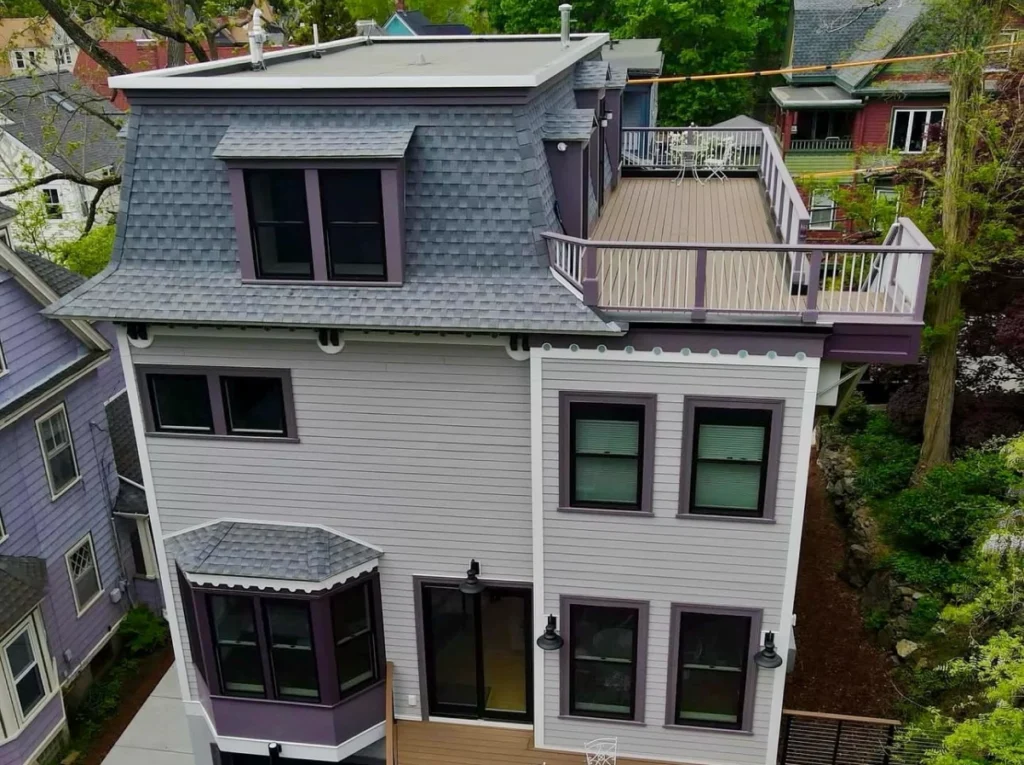 SIDING & ROOF INSTALLATION. DECK BUILD