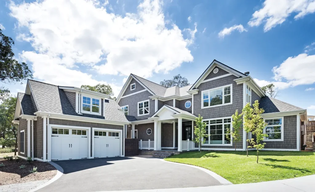 a house with replaced windows