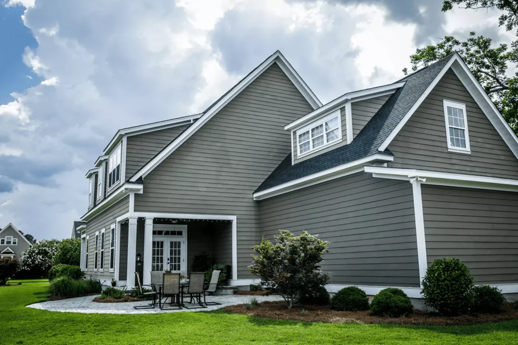 a house with hardie siding a house with a new hardie siding
