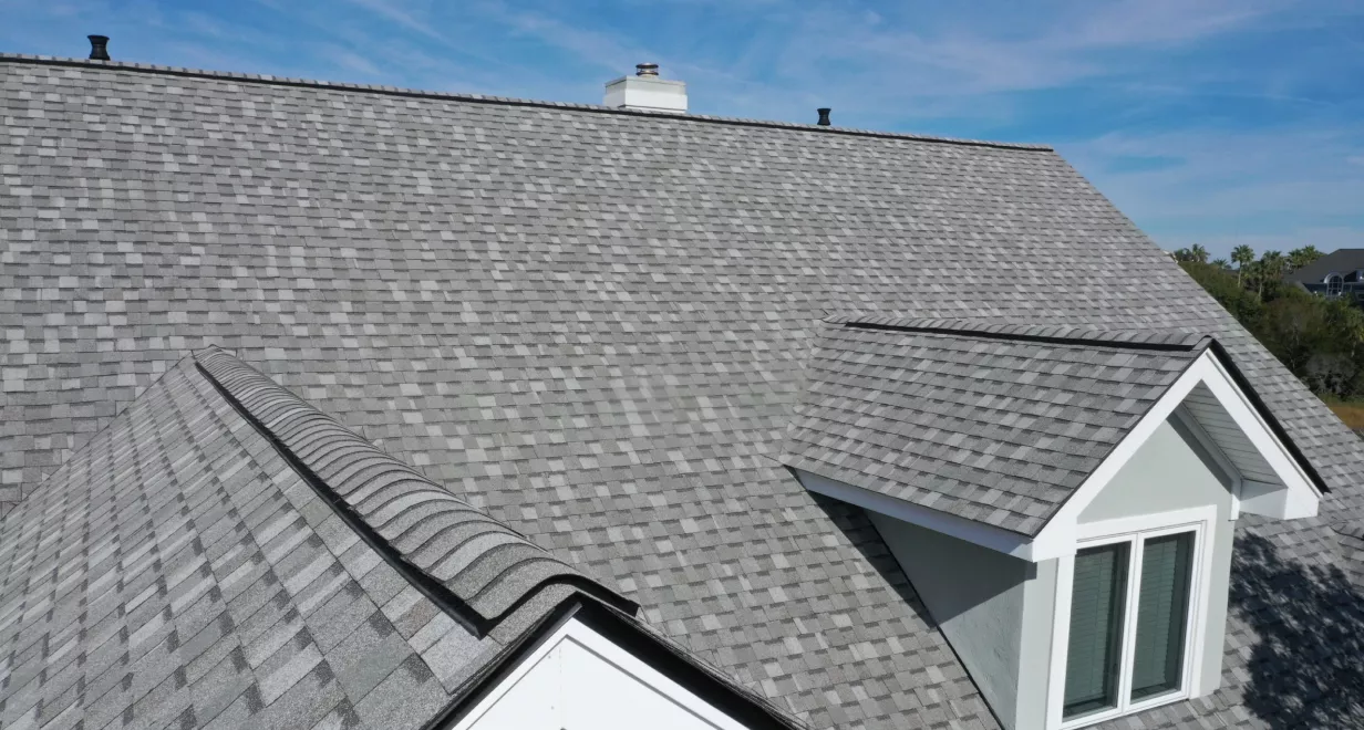 Asphalt roof