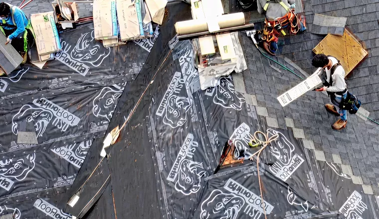 Synthetic material installation and fastening