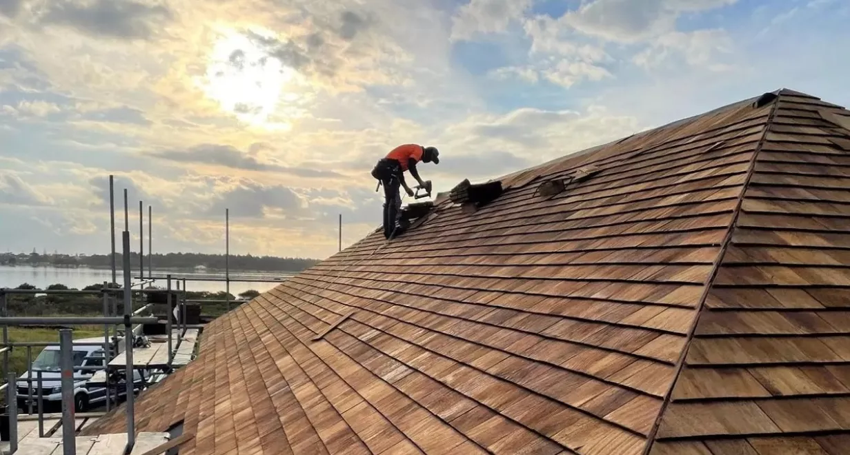 Wood roof