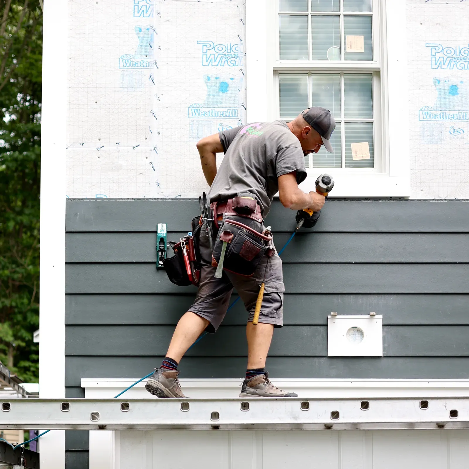 James Hardie siding installation