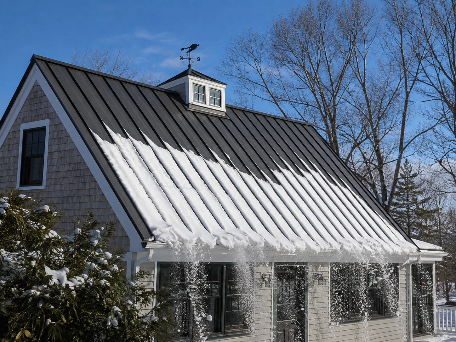 Standing-seam metal