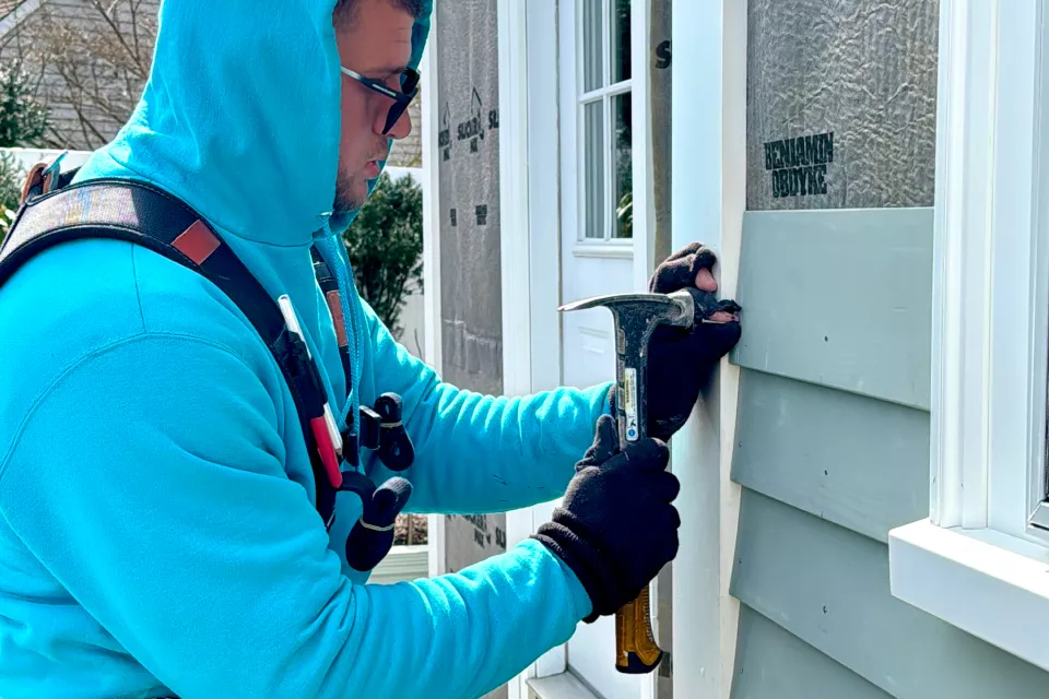 Siding installation