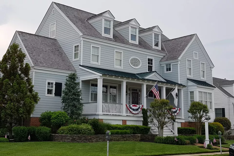 Newer subdivision homes